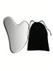 Stainless Steel Heart-Shaped Gua Tool For Facial Massage, Portable Muscle Relaxation Massage Board- Face Massage Tools - For Face Body Reduce Puffiness Guasha Tighten Skin Massage Guasha Beauty Tool For Body Eyes Neck Massager,Face Care